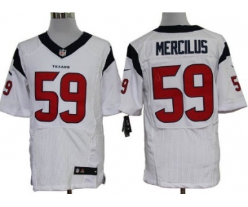 Nike Houston Texans #59 Whitney Mercilus White Elite Jersey