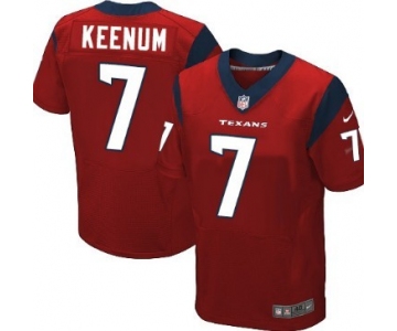 Nike Houston Texans #7 Case Keenum Red Elite Jersey