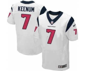 Nike Houston Texans #7 Case Keenum White Elite Jersey