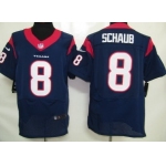 Nike Houston Texans #8 Matt Schaub Blue Elite Jersey