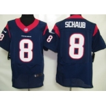 Nike Houston Texans #8 Matt Schaub Blue Elite Jersey