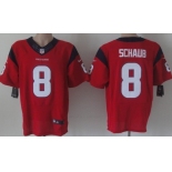 Nike Houston Texans #8 Matt Schaub Red Elite Jersey