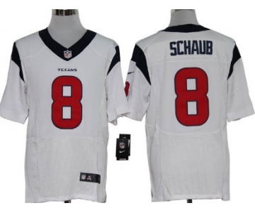 Nike Houston Texans #8 Matt Schaub White Elite Jersey