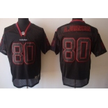 Nike Houston Texans #80 Andre Johnson Lights Out Black Elite Jersey