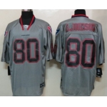 Nike Houston Texans #80 Andre Johnson Lights Out Gray Elite Jersey