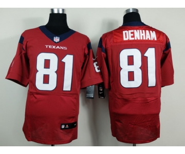 Nike Houston Texans #81 Anthony Denham Red Elite Jersey