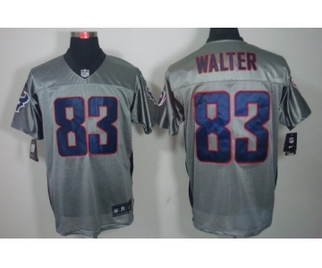 Nike Houston Texans #83 Kevin Walter Gray Shadow Elite Jersey