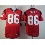 Nike Houston Texans #86 James Casey Red Elite Jersey