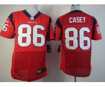 Nike Houston Texans #86 James Casey Red Elite Jersey