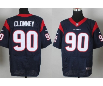 Nike Houston Texans #90 Jadeveon Clowney Blue Elite Jersey