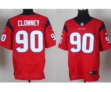 Nike Houston Texans #90 Jadeveon Clowney Red Elite Jersey