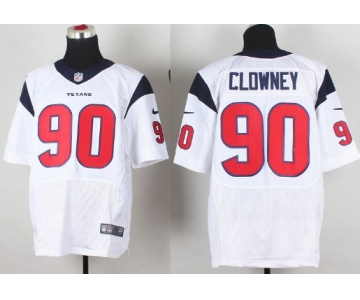 Nike Houston Texans #90 Jadeveon Clowney White Elite Jersey