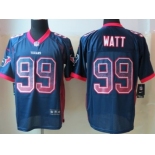 Nike Houston Texans #99 J.J. Watt Drift Fashion Blue Elite Jersey