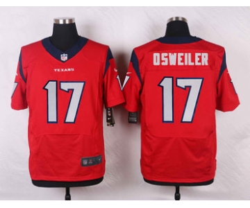 Nike Texans #17 Brock Osweiler Red Alternate Men's Stitched NFL Elite Jersey