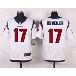 Nike Texans #17 Brock Osweiler White Men's Stitched NFL Elite Jersey