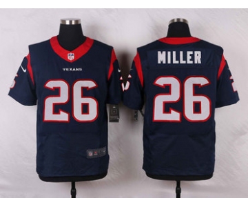 Nike Texans #26 Lamar Miller Navy Blue Team Color Men's Stitched NFL Elite Jersey