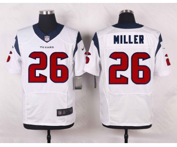 Nike Texans #26 Lamar Miller White Men's Stitched NFL Elite Jersey