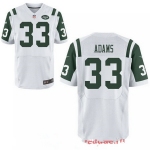 Men's 2017 NFL Draft New York Jets #33 Jamal Adams White Road Stitched NFL Nike Elite Jersey