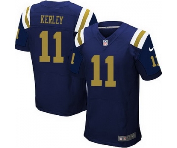 Men's New York Jets #11 Jeremy Kerley Navy Blue Alternate NFL Nike Elite Jersey