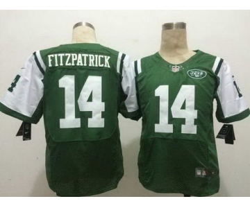 Men's New York Jets #14 Ryan Fitzpatrick Green Team Color NFL Nike Elite Jersey