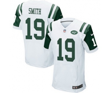 Men's New York Jets #19 Devin Smith White Road NFL Nike Elite Jersey