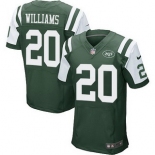 Men's New York Jets #20 Marcus Williams Green Team Color NFL Nike Elite Jersey