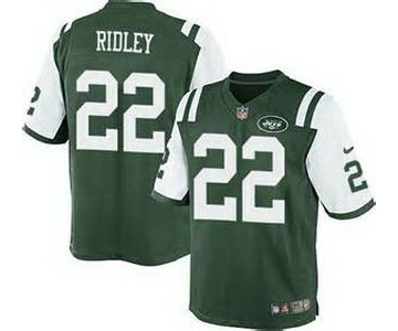 Men's New York Jets #22 Stevan Ridley Green Team Color NFL Nike Elite Jersey