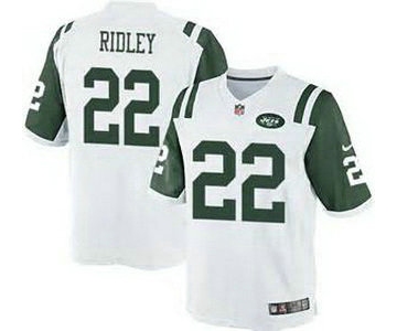 Men's New York Jets #22 Stevan Ridley White Road NFL Nike Elite Jersey