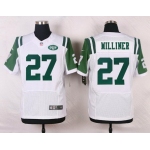 Men's New York Jets #27 Dee Milliner White Road NFL Nike Elite Jersey