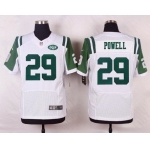 Men's New York Jets #29 Bilal Powell White Road NFL Nike Elite Jersey