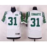 Men's New York Jets #31 Antonio Cromartie White Road NFL Nike Elite Jersey