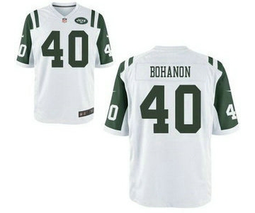 Men's New York Jets #40 Tommy Bohanon White Road NFL Nike Elite Jersey