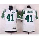 Men's New York Jets #41 Buster Skrine White Road NFL Nike Elite Jersey