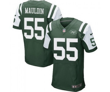 Men's New York Jets #55 Lorenzo Mauldin Green Team Color NFL Nike Elite Jersey