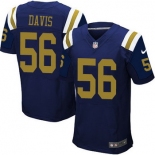 Men's New York Jets #56 Demario Davis Navy Blue Alternate NFL Nike Elite Jersey