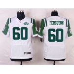 Men's New York Jets #60 D'Brickashaw Ferguson White Road NFL Nike Elite Jersey