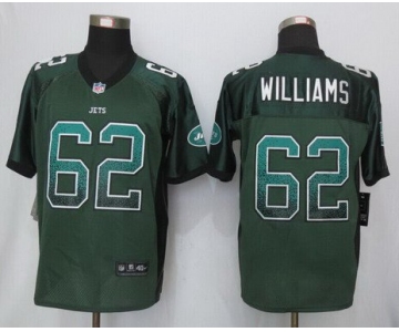 Men's New York Jets #62 Leonard Williams Green Drift Fashion NFL Nike Jersey