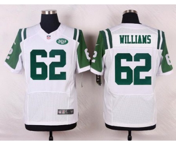 Men's New York Jets #62 Leonard Williams White Road NFL Nike Elite Jersey