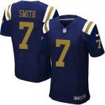 Men's New York Jets #7 Geno Smith Navy Blue Alternate NFL Nike Elite Jersey