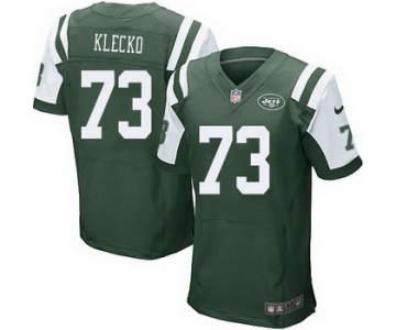 Men's New York Jets #73 Joe Klecko Green Team Color NFL Nike Elite Jersey