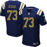 Men's New York Jets #73 Joe Klecko Navy Blue Alternate NFL Nike Elite Jersey