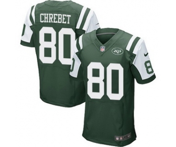 Men's New York Jets #80 Wayne Chrebet Green Retired Player NFL Nike Elite Jersey