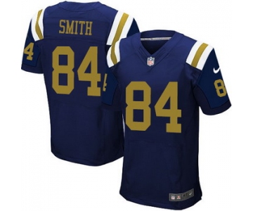 Men's New York Jets #84 Devin Smith Navy Blue Alternate NFL Nike Elite Jersey