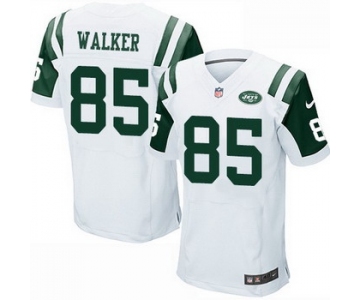 Men's New York Jets #85 Wesley Walker White Road NFL Nike Elite Jersey
