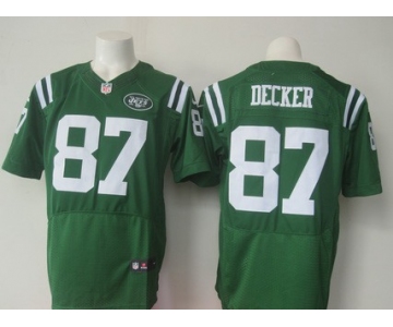 Men's New York Jets #87 Eric Decker Kelly Green Team Color 2015 NFL Nike Elite Jersey