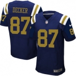 Men's New York Jets #87 Eric Decker Navy Blue Alternate NFL Nike Elite Jersey