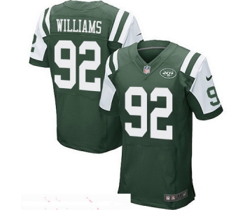 Men's New York Jets #92 Leonard Williams Green Team Color Stitched NFL Nike Elite Jersey