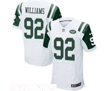 Men's New York Jets #92 Leonard Williams White Road Stitched NFL Nike Elite Jersey