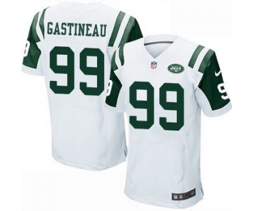 Men's New York Jets #99 Mark Gastineau White Road NFL Nike Elite Jersey