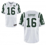 Men's New York Jets Resolute Support #16 Resolute White Road Stitched NFL Nike Elite Jersey